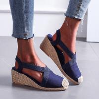 Sandalias de tacón de cuña informales de verano para mujer - details 3