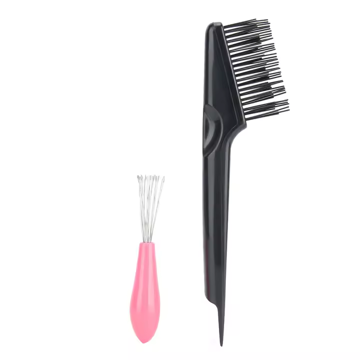Cepillo limpiador de peine para el hogar, herramienta de limpieza de polvo, pelo, salón de belleza, 2 unidades por juego - 1