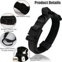 Collar táctico K9 para perro, Correa militar para mascotas, accesorios de entrenamiento para perros medianos y grandes, tamaño ajustable y extraíble - details 24
