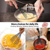 Hielo Mixer Manual Multifuncional Walfos 1pcs/3set Herramienta de Cocina Mini de Plástico para Hornear con Rodillo de Silicona para Mezcla de Huevos Seguro para Lavavajillas - details 3