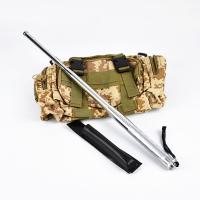 Palo de autodefensa de acero al carbono, palo telescópico de tres secciones, tipo colgante - details 1