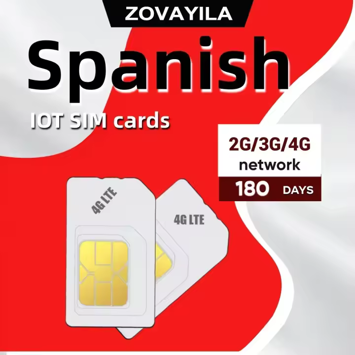 Tarjeta SIM para rastreador GPS de coche compatible con red 2G/3G/4G Europa enrutamiento de datos 360MB localizador de mascotas collar España 365 días de servicio - 1