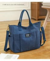 Toth de gran capacidad multibolsillo de mano bolsa de lona simple de ocio estudiante hombro cross-body clase bolsa de ordenador - details 10