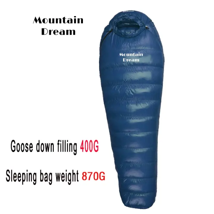 Saco de dormir de plumón de ganso blanco para adultos, cálido para las tres estaciones saco de dormir, adecuado para viajes de Camping - 1