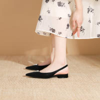 Zapatos planos con punta en punta y tira trasera poco profunda de nuevo estilo - details 10