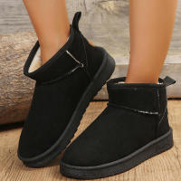 Botas de nieve de ante para mujer, zapatos góticos informales gruesos y cálidos, invierno, 2023 - details 11