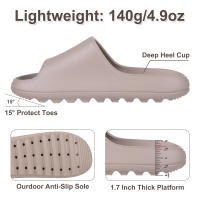 Crestar-Zapatillas de fondo grueso para hombre y mujer, sandalias antideslizantes para el baño y la playa, a la moda, novedad de verano - details 1