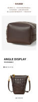 Bolso de mensajero de cuero, pequeño y ligero mini bolso pequeño vertical de piel de vaca para mujer, bolso para teléfono móvil. - details 16