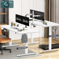 Escritorio Ajustable en Altura con Tablero, 3 Funciones de Memoria y Anticolisión, Regulable en Altura 72-118cm,Blanco - details 1