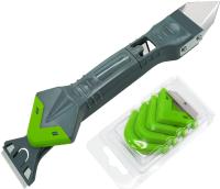 Herramienta de calafateado 5 en 1 kit de herramientas de acero inoxidable con raspador y aplicador de silicona para lavandería y limpieza - details 12