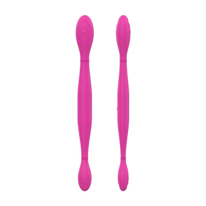 Juguetes sexuales, juguetes sexuales, productos femeninos para adultos, masturbador femenino, pene, control remoto de silicona, doble motor, vibrador AV lésbico de dos cabezas. - 1