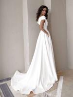 Elegante Vestido Cruzado de Cintura Media con Abanico Color Sólido, Estilo Sin Límites, Moda Nocturna para Mujeres - details 6