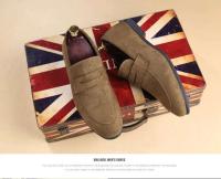 Calcados Marrón Moda Mokasin Marca Vestido de Cuero Zapatos Casuales Puntiagudos Nuevo Estilo de Los Hombres - details 5