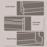 Estante organizador de cocina moderno, estante de almacenamiento para baño de doble capa, ahorro de espacio, gran capacidad, organizador de fregadero de cocina impermeable - details 10