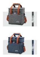 Bolsa De Almuerzo Portátil Doble Capa Gran Capacidad Para Camping Y BBQ Durable De Tela Oxford Adecuada Para Picnic Y Uso Al Aire Libre - details 6
