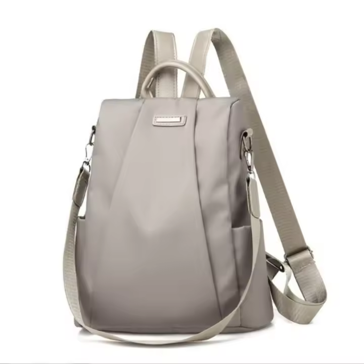 Mochila de viaje de moda Color sólido antirrobo estudiantes universitarios mochila de gran capacidad correa de hombro desmontable - 1