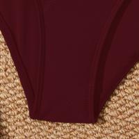 Traje de Baño de Una Pieza Bajo la Espalda 2025 Traje de Baño Sexy con Cuello en V - details 11