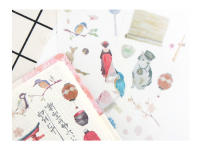 Pegatinas de Diario y Papelería PVC Transparente Creativo con Diseño de Cerezo Japonés nbyinto 6 Hojas/Paquete Decoración para Scrapbooking - details 4