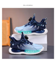 Zapatos deportivos informales para niños de marca de primavera, zapatos ligeros para correr para niños y niñas, zapatillas de deporte con botón giratorio de suela suave para niños - details 17