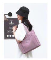 Bolso de mujer casual nuevo bolso de madre portátil de hombro de tela de nylon de color sólido informal de gran capacidad - details 15