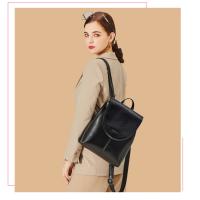 Nueva mochila, mochila simple para mujer, cuero de cera de aceite, mochila pequeña informal, bolso de viaje de alta gama de moda - details 12