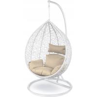 Cojín Colgante de Huevo Respaldar con Almohada para la Cabeza Impermeable Para Jardín Patio Marrón - details 1