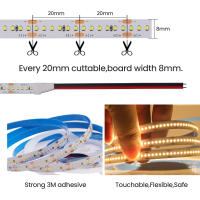 GAHADA Luz de Tira LED de Alta Brillo 12V Ancho de PCB de 5MM y 8MM Tinta Cálida Blanca - details 8