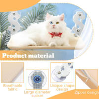Hamaca inalámbrica para gatos, cama con ventana soleada aérea, duradera, marco de escalada, plegable - details 5
