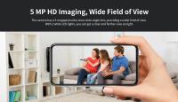 Mini cámara de cubo de 3MP, cámara IP 5G WiFi, detección humana interior, cámara de seguridad CCTV WiFi de 3MP para el hogar, Monitor de bebé Onvif, aplicación O-Kam Pro - details 3
