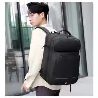 Mochila expandible para ordenador portátil de 17 pulgadas para hombre, bolsa impermeable para Notebook, mochila escolar USB, bolsa de viaje deportiva para hombre - details 17