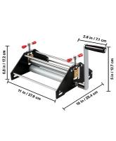 SucceBuy Prensa de grabado básica, tamaño de impresión de 11 pulgadas de largo x 10 pulgadas de ancho x 6,8 pulgadas de alto, construcción totalmente metálica, profesional para grabado y grabado monotipo - Título de Amazon - details 1
