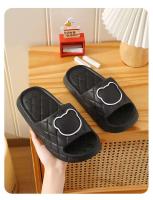 Zapatillas de interior de verano para mujer, sandalias EVA transpirables y bonitas, diseño antideslizante con parte inferior gruesa, versión para hombre y baño en casa - details 11