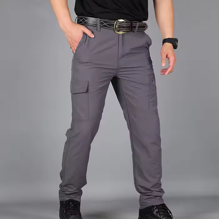 Pantalones Cargo tácticos impermeables para verano, pantalón militar informal con múltiples bolsillos, transpirable, secado rápido, talla grande - 1