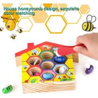 Juguetes Montessori para niños, Juego de Madera con Pinzas,para Aprendizaje de Colores y Habilidades, 3 años - details 3