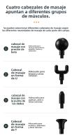 Masajeador Portátil de Fitness Moderno Pistola de Masaje Extendida para Alivio Muscular - details 13