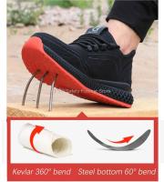 Zapatos De Seguridad Con Punta De Acero Antideslizantes Para Hombres Y Mujeres Zapatillas De Trabajo Transpirables Indestructibles Para Adultos - details 3