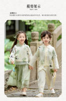 Conjunto nacional antiguo Hanfu para niños, nuevo disfraz de rendimiento de alta gama Tang chino para niñas de estilo primavera y otoño - details 2