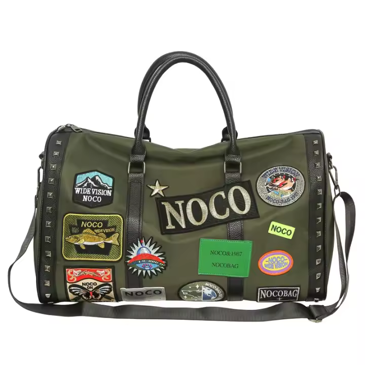 Bolsa de viaje impermeable retro 2024 nueva versátil casual colores contrastantes un solo hombro gran capacidad viaje de negocios bolsa de equipaje de mano bolsa de almacenamiento de fitness deportiva ligera bolsa de mensajero bolsa de viaje de corta dist - 1
