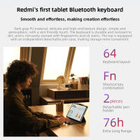 Funda protectora de doble cara para teclado Redmi Pad Pro, 12,1 pulgadas, Bluetooth, 760H, tiempo de espera Ultra largo - details 1