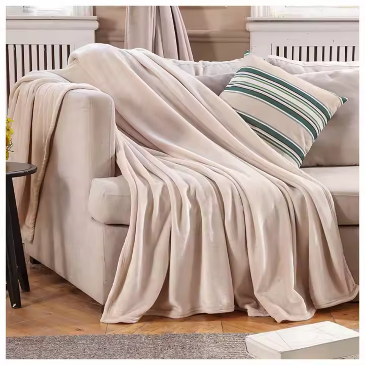 Manta de Microfiber Selimut Suave y Cálida para Descuento Manta Individual de Tamaño Queen Bulu Lembut Gebu Baldu Normales Productos de Dangerous Goods - 1