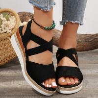 Sandalias de tacón de cuña de verano para mujer - details 0