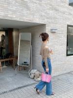 2025 nueva cesta de verduras, bolso de PVC a la moda de verano, bolso tejido a mano, bolso de mano a rayas de retales, bolsos de playa, monederos y bolsos - details 32