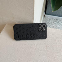 Funda para teléfono de moda con letras para iPhone 16 15 Pro 14 Promax 13 Pro 12 Promax 11 XR XS Max 7 8 Negro TPU Borde recto Estuche suave resistente a arañazos Diseño geométrico - details 3