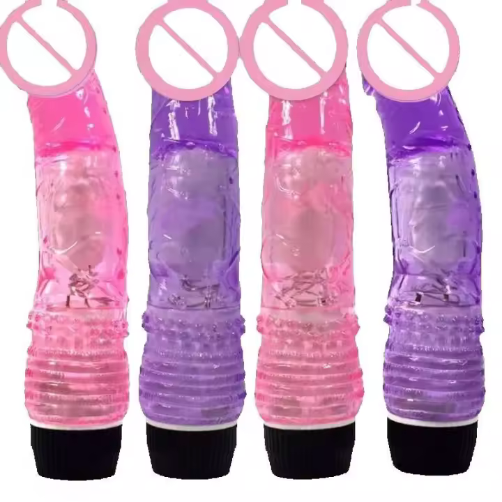 Vibradores consoladores de cristal realistas de silicona, vibrador de masturbación íntima para mujeres grandes de varias velocidades, Juguetes sexuales eróticos para adultos - 1
