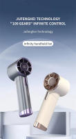 Ventiladores de mano eléctricos LED recargables con pantalla de holograma 3D, Pedestal de plástico para uso en exteriores y doméstico - details 0