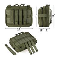 Bolsa táctica de administrador de diseño de doble capa, bolsas de utilidad Molle EDC EMT, bolsa de herramientas Modular de gran capacidad - details 0