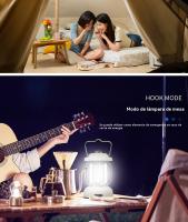 Lampara LED recargable camping Retro Portátil multifunción viajar carpa Faroles jardin exterior - details 3