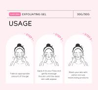Sakura-Gel exfoliante para el rostro, exfoliante hidratante, reparación nutritiva, crema Facial, belleza, cuidado de la piel - details 8