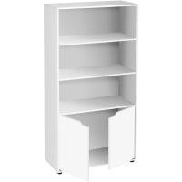 Estantería de Madera, Librería con Puerta y Compartimentos Abiertos, Mueble almacenaje, Organizador,en Color Natural de 119x29x59 cm para Estudio,Dormitorio,Salón, Oficina y Biblioteca - details 23