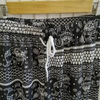 Pantalones acampanados de elefante grandes transfronterizos del sudeste asiático, pantalones holgados de pierna recta de estilo fino de verano para mujer, pantalones de playa - details 9
